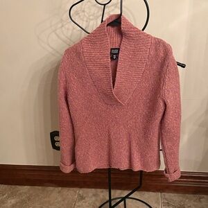 Eileen Fisher Dusty Rose Cowl Neck Sweater